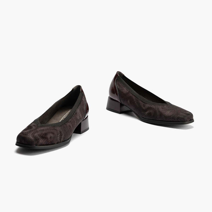 pitillos Zapato de Salón Pico con Elásticos de mujer color burdeos Ofertas especiales