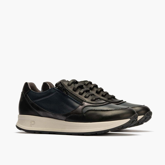 pitillos Zapato Deportivo con Cremallera de mujer color negro