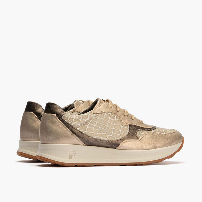 pitillos Zapato Deportivo Cordones mujer color piedra Ofertas de temporada