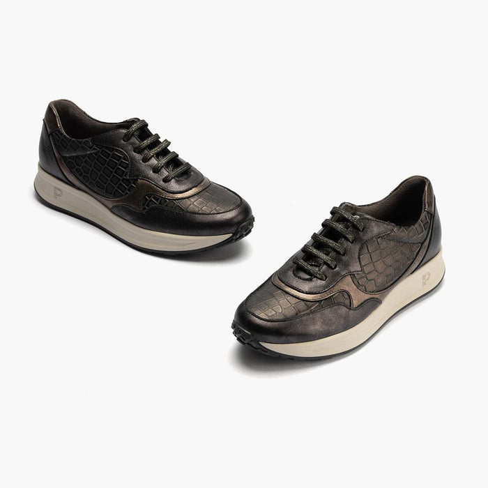 pitillos Zapato Deportivo Cordones para mujer color negro Ofertas especiales