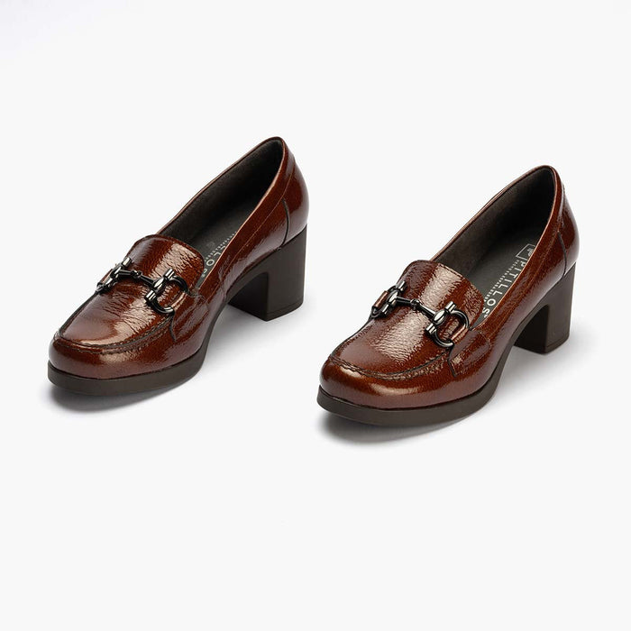 pitillos Mocasín para mujer color cuero Grandes ahorros
