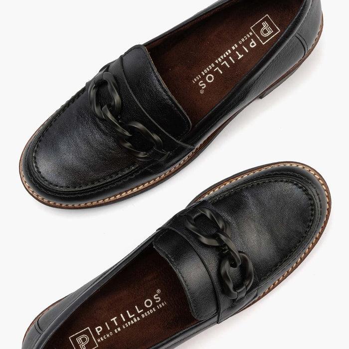 pitillos Mocasín en Laminado mujer color marino Rebajas de fin de temporada