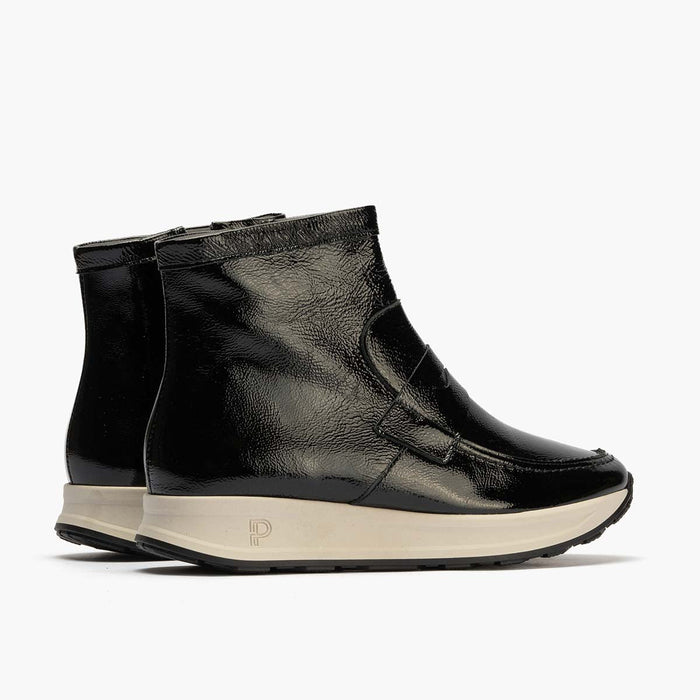 pitillos Botín Charol para mujer color negro 2025