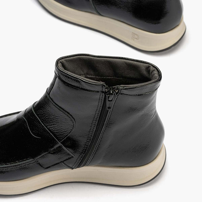 pitillos Botín Charol para mujer color negro 2025