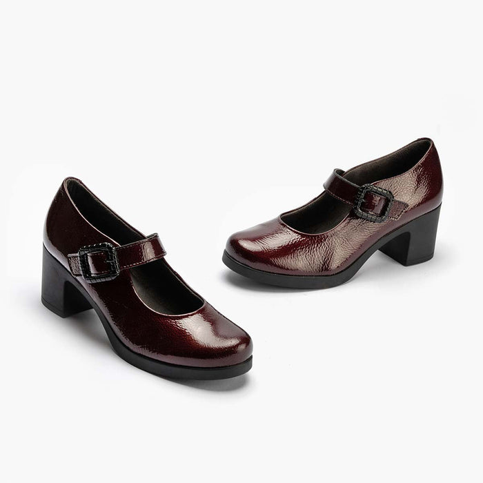 pitillos Mercedes para mujer color burdeos Ofertas