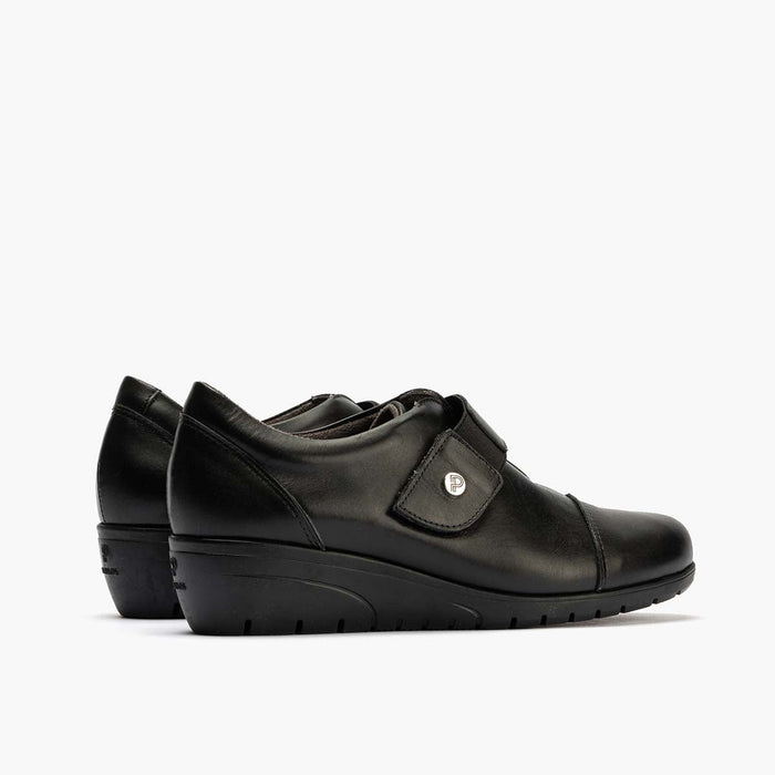 pitillos Zapato Inglés con Correa mujer color negro Venta caliente