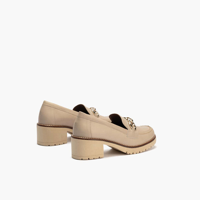 pitillos Mocasín en Napa para mujer color piedra Envío gratis