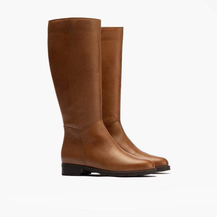 pitillos Bota Alta para mujer color cuero Último día