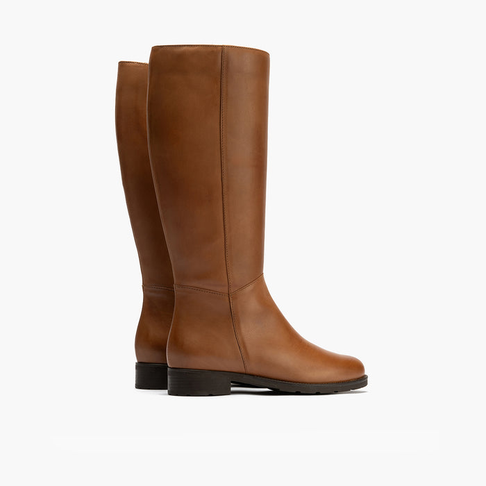 pitillos Bota Alta para mujer color cuero Último día