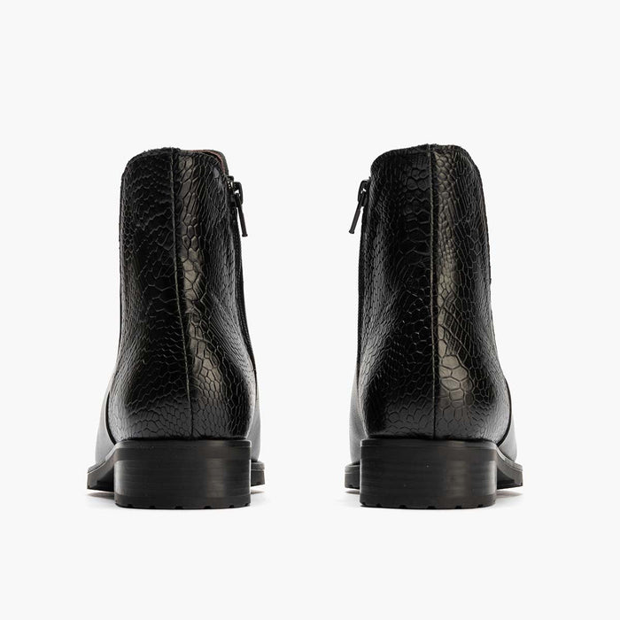pitillos Botín Chelsea Combinado de mujer color negro Precio de fábrica