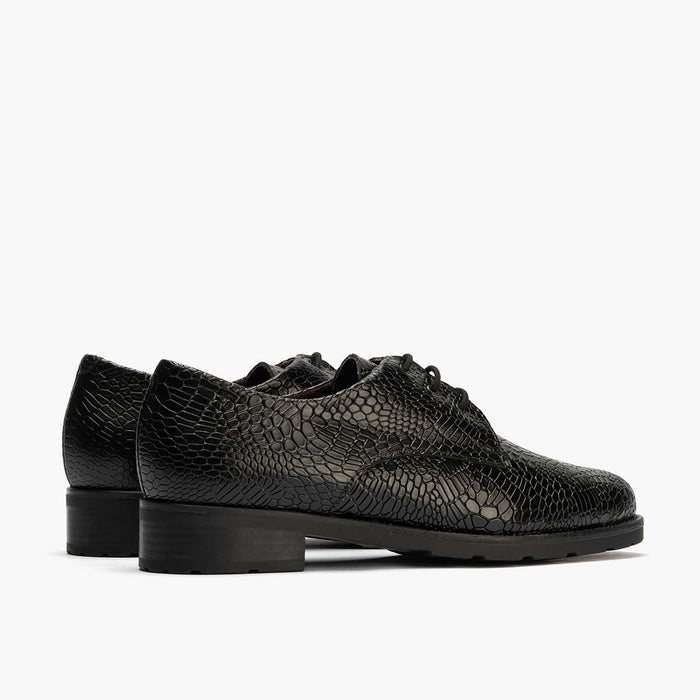 pitillos Blucher en Lagarto mujer color negro Solo hoy