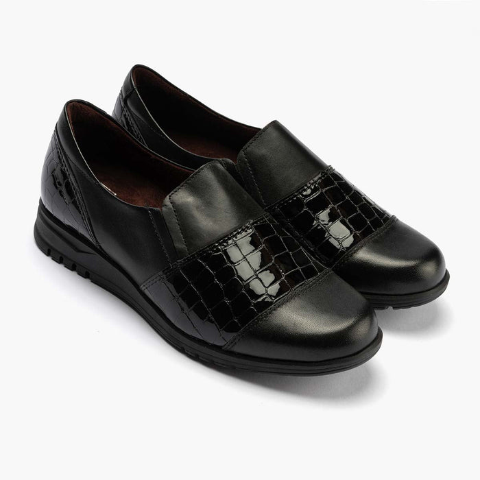 pitillos Manoletina con Elásticos mujer color negro Promoción trimestral