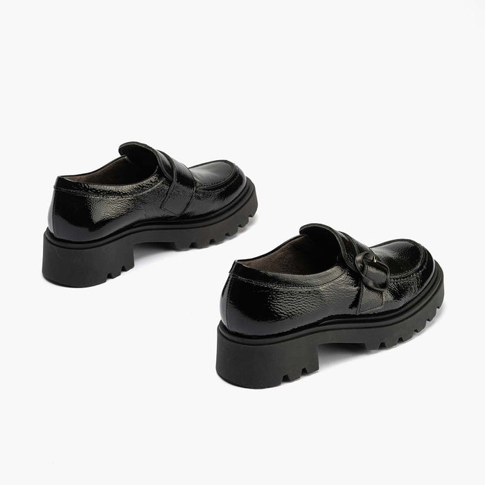 pitillos Zapato Abotinado en Charol para mujer color negro Descuentos del mes