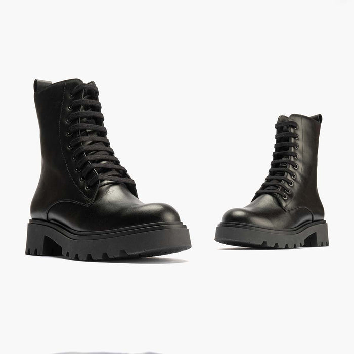 pitillos Bota Militar en Napa mujer color negro Oferta exclusiva