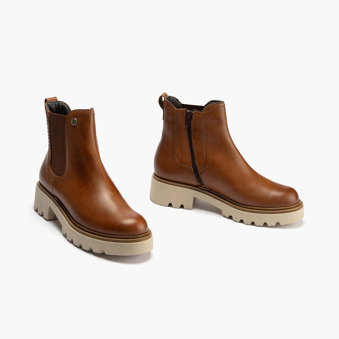 pitillos Botín Chelsea en Napa mujer color cuero Descuento por venta flash