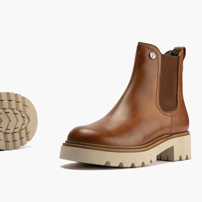 pitillos Botín Chelsea en Napa mujer color cuero Descuento por venta flash
