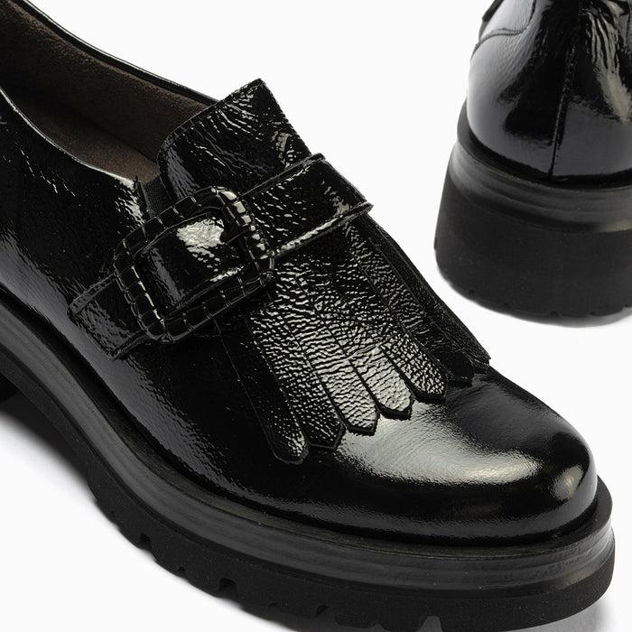 pitillos Zapato Abotinado en Charol de mujer color negro Rebajas