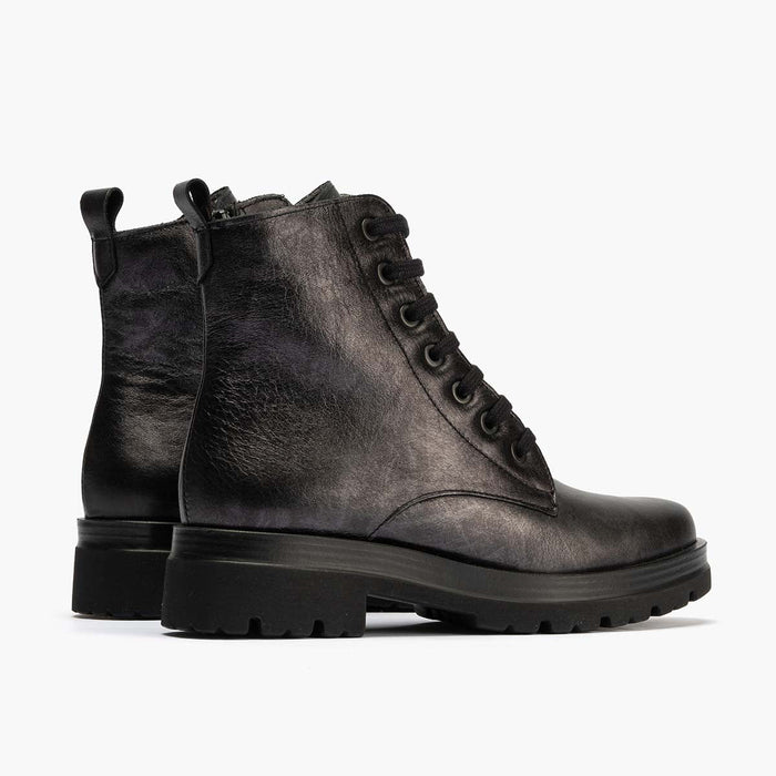 pitillos Bota Militar en Laminado de mujer color antracita Rebajas baratas