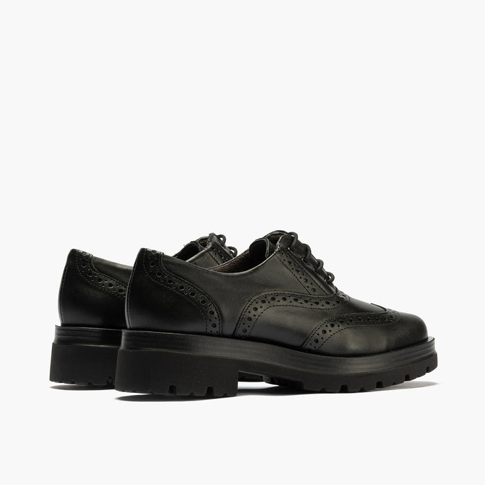 pitillos Zapato Inglés en Napa de mujer color negro Descuento
