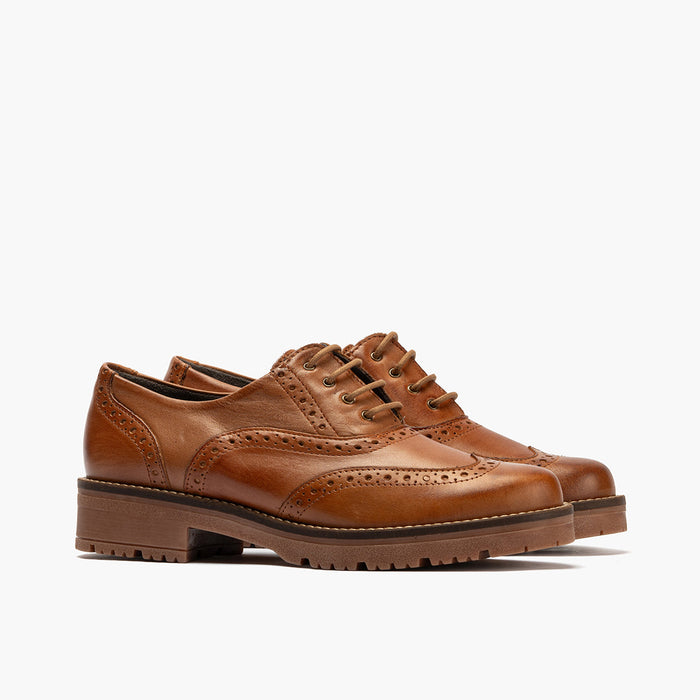 pitillos Zapato Inglés en Napa mujer color cuero Rebajas online