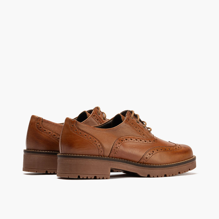 pitillos Zapato Inglés en Napa mujer color cuero Rebajas online