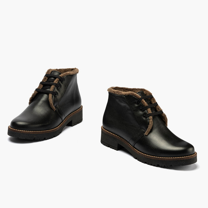 pitillos Botín Safari en Napa de mujer color negro COMPRAR AHORA