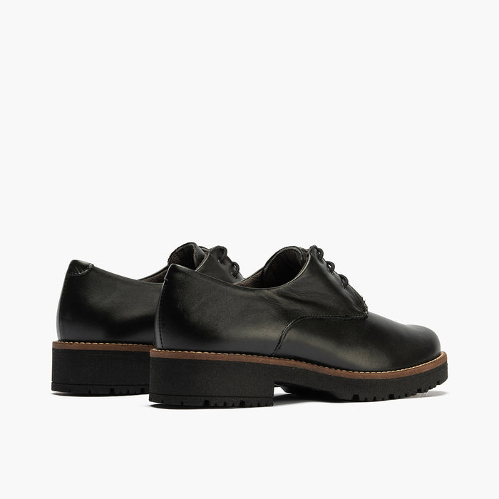 pitillos Blucher en Napa para mujer color negro ÚLTIMAS EDICIONES
