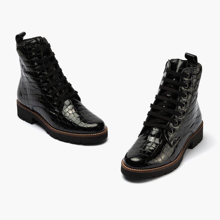 pitillos Bota Militar en Coco de mujer color negro Último día