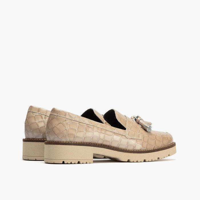 pitillos Mocasín con Borlas para mujer color piedra Oferta especial de fábrica