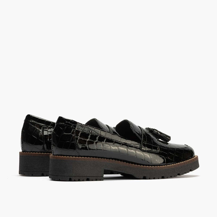pitillos Mocasín con Borlas mujer color negro Promoción trimestral