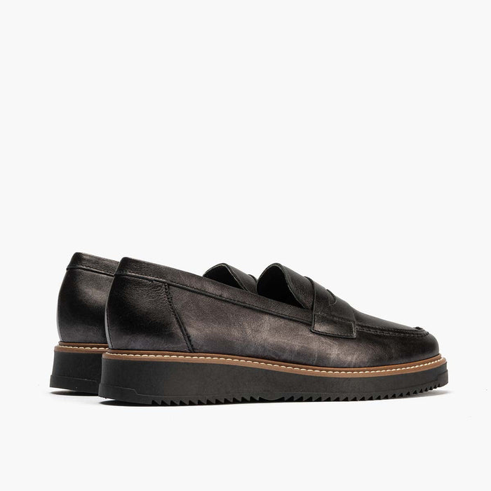 pitillos Mocasín en Laminado de mujer color antracita Tienda de fábrica