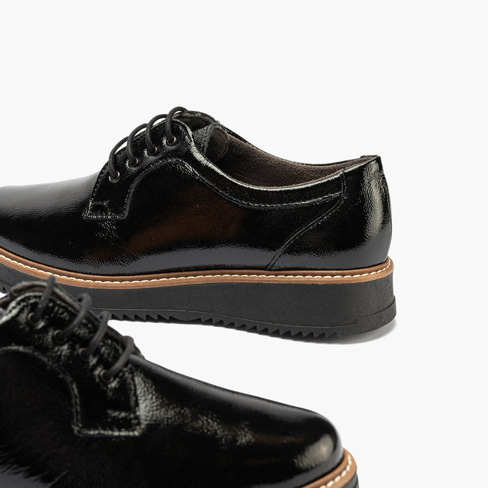pitillos Blucher en Charol mujer color negro Limitado a 3 días