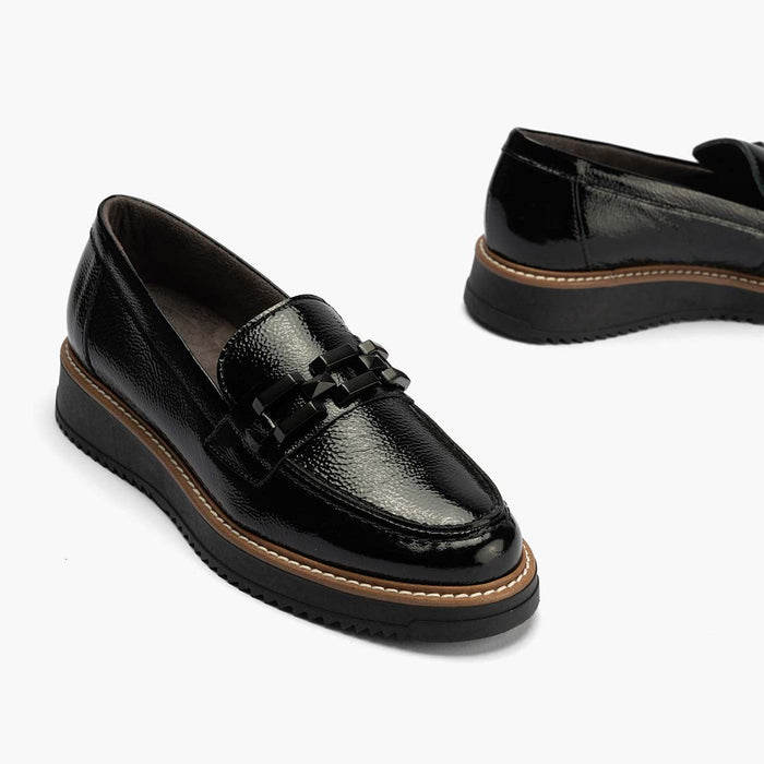 pitillos Mocasín Adorno mujer color negro Precios de Black Friday