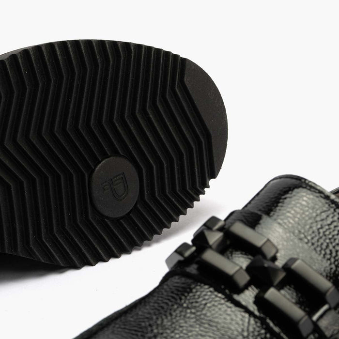 pitillos Mocasín Adorno mujer color negro Precios de Black Friday