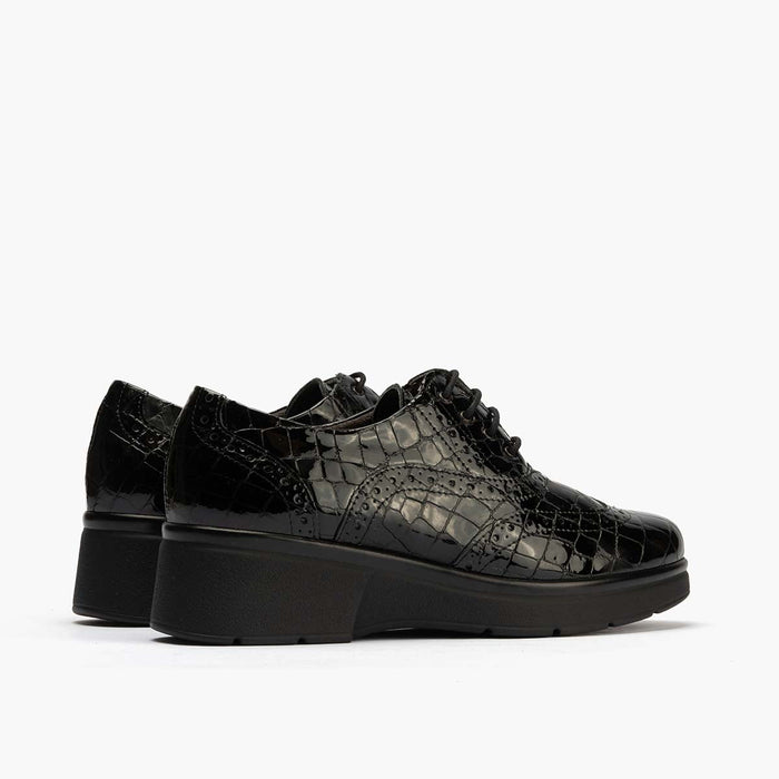 pitillos Zapato Inglés Coco de mujer color negro Última moda