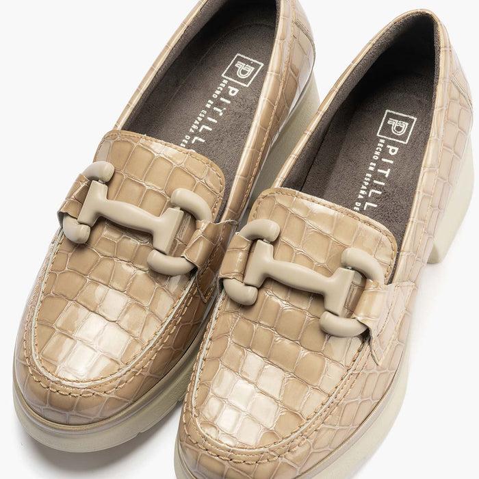 pitillos Mocasín coco mujer color piedra Ofertas de temporada