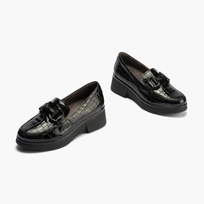 pitillos Mocasín coco para mujer color negro Ofertas especiales