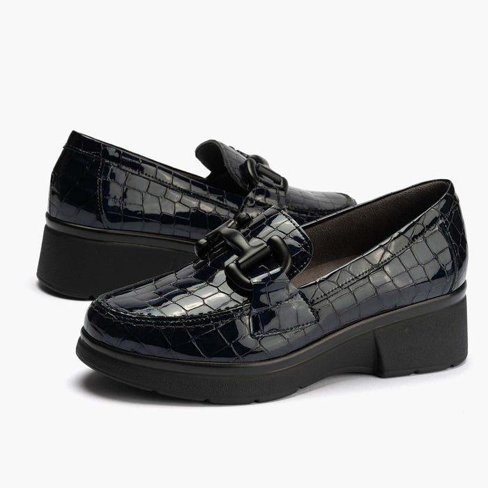 pitillos Mocasín coco de mujer color marino Grandes ahorros