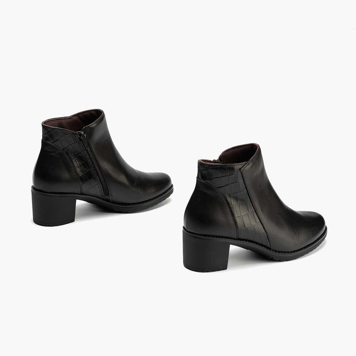pitillos Botín de mujer color negro Rebajas