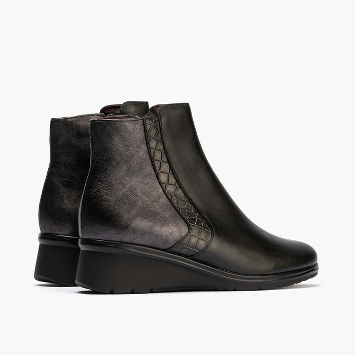 pitillos Botín para mujer color negro Rebajas baratas