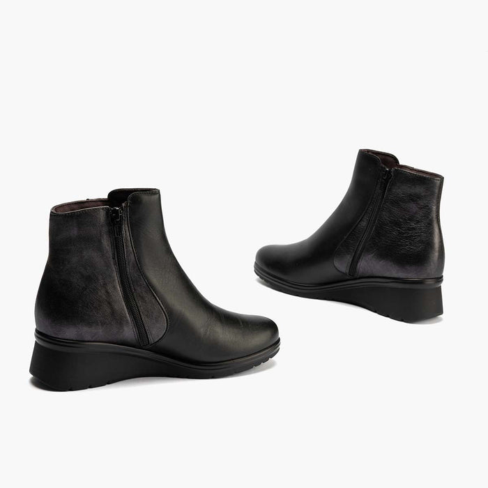 pitillos Botín para mujer color negro Rebajas baratas