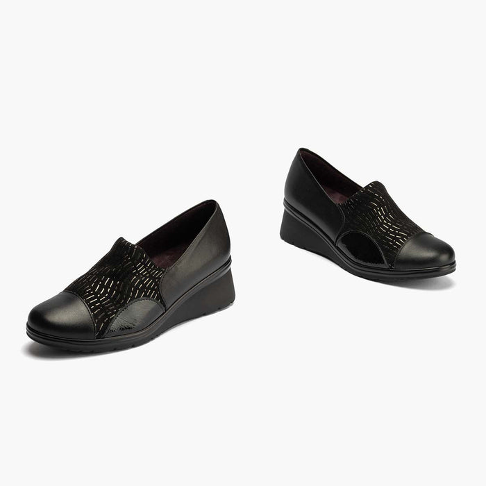 pitillos Zapato Abotinado Lycra para mujer color negro Ventas relámpago