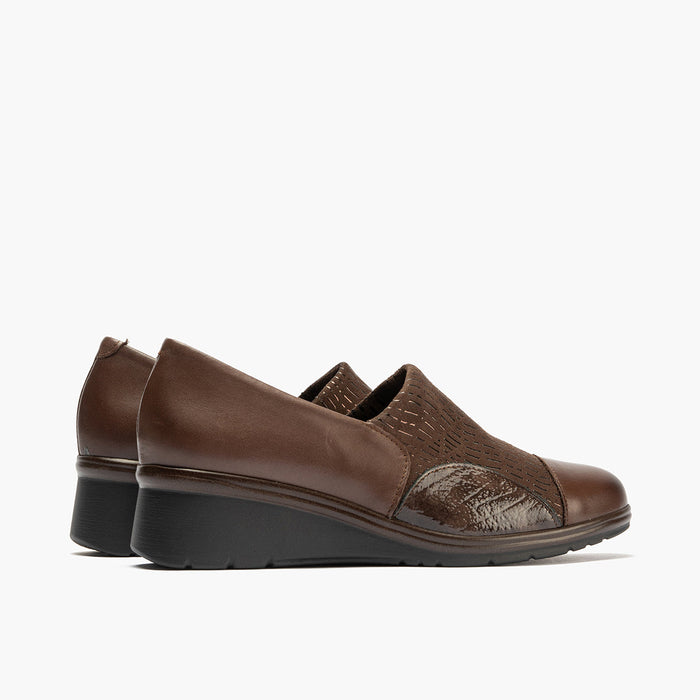 pitillos Zapato Abotinado Lycra de mujer color marrón Descuento