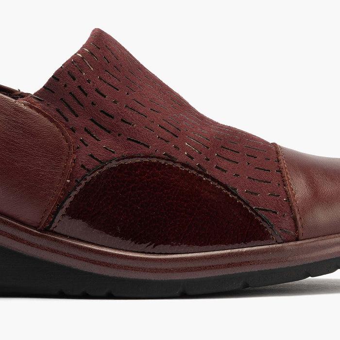 pitillos Zapato Abotinado Lycra para mujer color burdeos Tienda