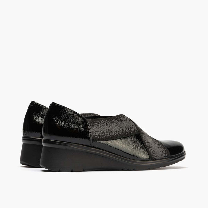 pitillos Zapatos Elásticos Cruzados de mujer color negro Tienda