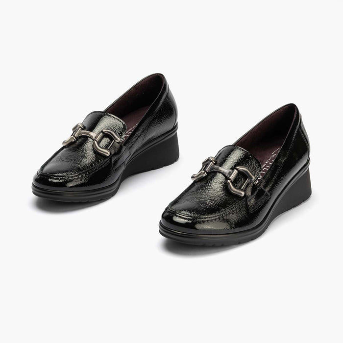 pitillos Mocasín Adorno mujer color negro Rebajas online