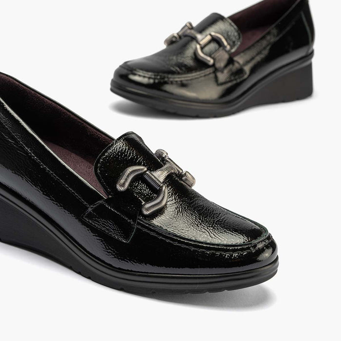 pitillos Mocasín Adorno mujer color negro Rebajas online