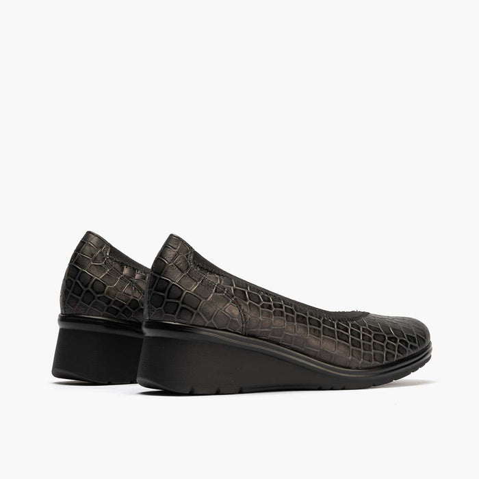 pitillos Zapato Salón Pico con Elástico para mujer color negro Envío gratis