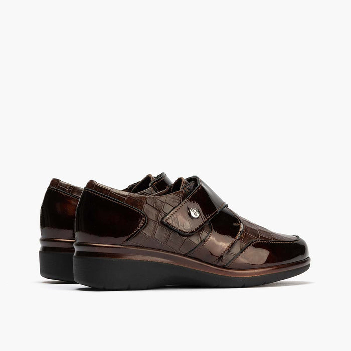 pitillos Blucher Velcro en Coco para mujer color marrón Envío gratis
