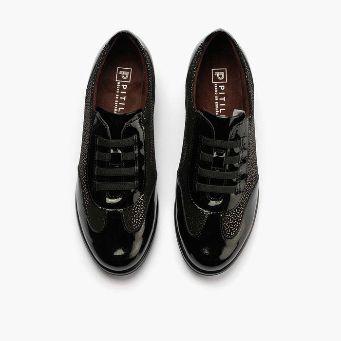 pitillos Zapato Deportivo Elásticos de mujer color negro Últimos 2 días